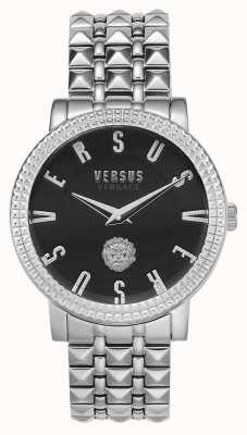 Versus Versace |妇女的pigalle |不锈钢手链|黑色表盘| VSPEU0419