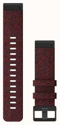 Garmin 仅限Quickfit 22手表表带，混色红色尼龙 010-12863-06