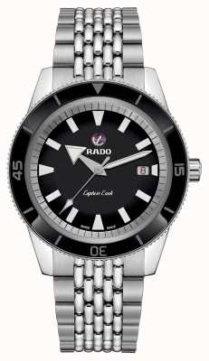 RADO 库克船长自动腕表（42 毫米）黑色表盘 / 5 链节不锈钢表链 R32505153