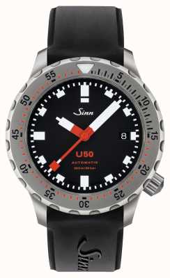 Sinn U50 |黑色硅胶潜水员手表 1050.010 BLACK RUBBER
