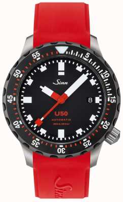 Sinn U50 SDR |红色橡胶表带|黑色表盘 1050.040