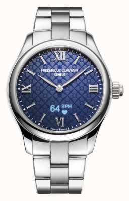 Frederique Constant 女装 |活力 |智能手表 |蓝色表盘|不锈钢 FC-286N3B6B