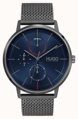 HUGO #现有业务|蓝色表盘|灰色ip网眼表带 1530171