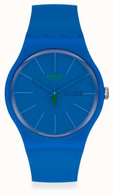 Swatch Beltempo |蓝色塑料表带|蓝色表盘 SO29N700