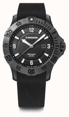 Wenger Seaforce 43毫米|黑色橡胶表带|黑色表盘| 01.0641.134