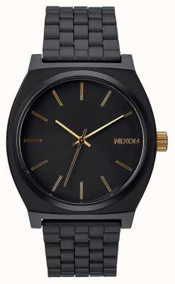 Nixon 计时员 |哑黑/金色|黑色ip钢手链|黑色表盘 A045-1041-00
