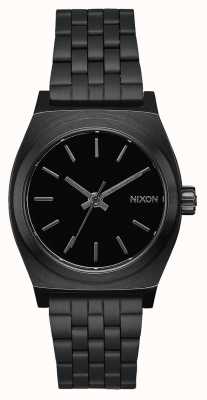 Nixon 中等时间出纳员 |全黑 |黑色ip钢手链|黑色表盘 A1130-001-00