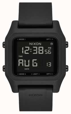 Nixon 主食|黑色|数码|黑色硅胶表带 A1309-000-00