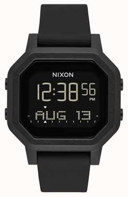 Nixon 警笛声|全黑|数码|黑色硅胶表带 A1311-001-00