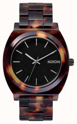 Nixon 时间出纳员醋酸盐 |乌龟 |黑色表盘 A327-646-00