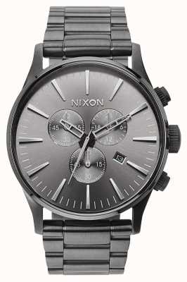 Nixon 哨兵计时|所有青铜色|炮铜色ip钢手链|炮铜表盘 A386-632-00