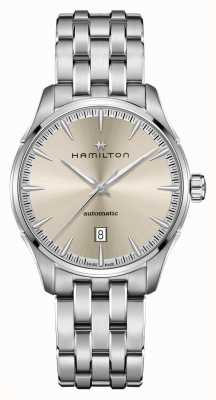 Hamilton Jazzmaster 自动上链（40 毫米）香槟色表盘/不锈钢表链 H32475120