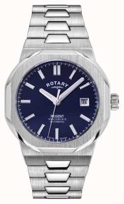 Rotary 运动摄政自动腕表（40毫米）午夜蓝色表盘/不锈钢表链 GB05410/05