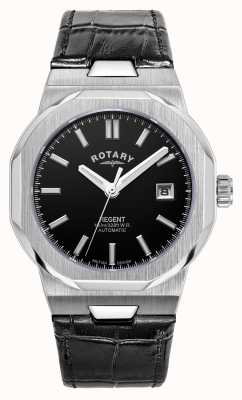 Rotary 运动摄政自动腕表（40毫米）黑色表盘/黑色皮表带 GS05410/04