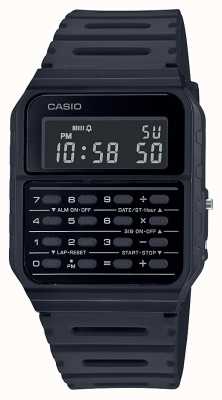 Casio 复古计算器手表|黑色树脂表带|黑色表盘 CA-53WF-1BEF