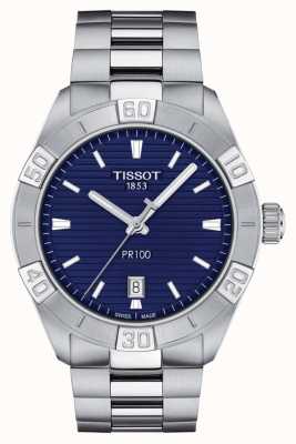 Tissot Pr100运动|蓝色表盘|不锈钢手链 T1016101104100