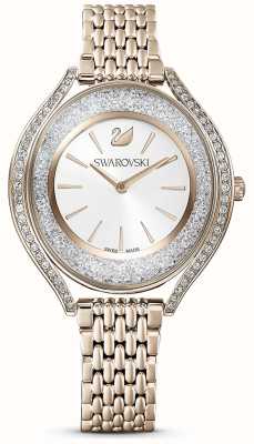 Swarovski |结晶光环|女式|黄金不锈钢手链|白色表盘| 5519456