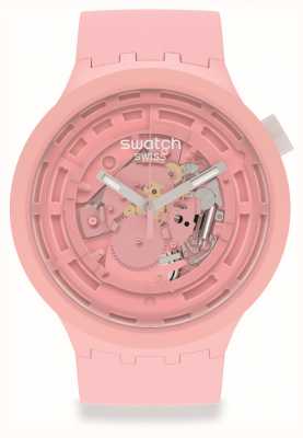 Swatch 大胆的下一个c-粉红色|浅粉色硅胶表带 SB03P100