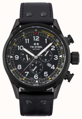 TW Steel 瑞士 volante 黑色 pvd 镀不锈钢 SVS205