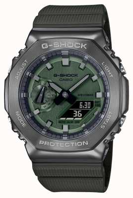 Casio G-shock 绿色表盘绿色树脂表带 GM-2100B-3AER