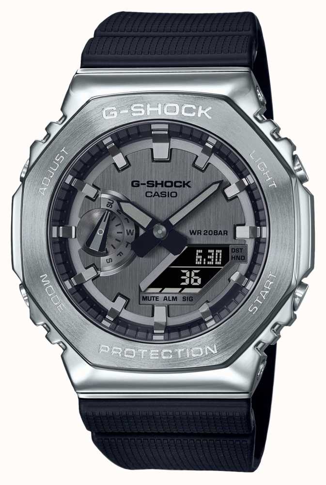 Casio G-shock 不锈钢表壳树脂表带腕表GM-2100-1AER - First Class