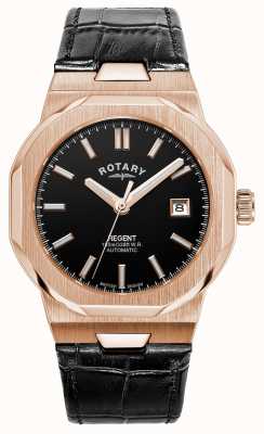 Rotary 运动摄政自动腕表（40毫米）黑色表盘/黑色皮表带 GS05414/04