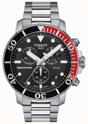 Tissot 海星 1000 |计时码表|黑色表盘|不锈钢 T1204171105101