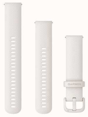 Garmin 快速释放表带（20 毫米）象牙色硅胶/象牙色硬件 - 仅表带 010-12924-80