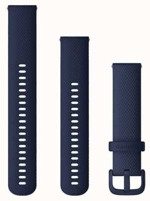 Garmin 快速释放表带（20 毫米）海军蓝硅胶/海军蓝硬件 - 仅表带 010-13021-05