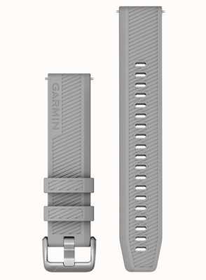 Garmin 快拆表带（20 毫米）粉灰色硅胶/不锈钢硬件 - 仅表带 010-12925-00