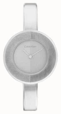 Calvin Klein 女士银色表盘|不锈钢手镯手链手表 25200022