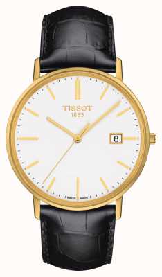 Tissot Goldrun 蓝宝石 18k 金皮革表带 T9224101601100