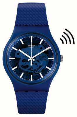 Swatch 海洋支付！蓝色硅胶表带 SVIN103-5300