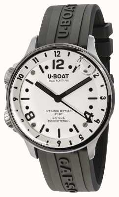 U-Boat Capsoil doppiotempo 45 ss 白色表盘 8888