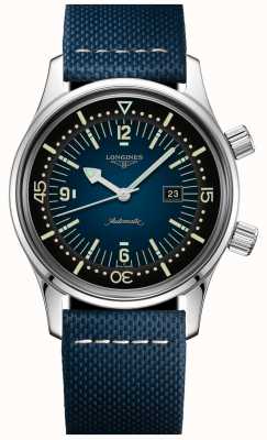 LONGINES 传奇潜水员蓝色织物表带手表 L33744902