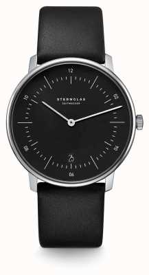 STERNGLAS Naos 38mm 石英 黑色 / 黑色 S01-NA03-PR07