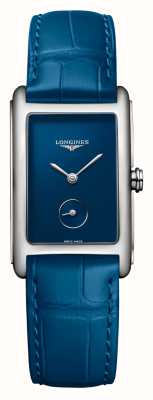 LONGINES Dolcevita 蓝色表盘蓝色皮革表带腕表 L55124902
