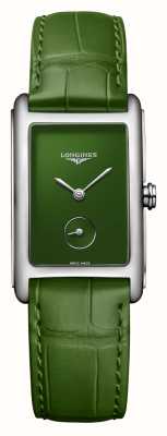 LONGINES Dolcevita 绿色表盘绿色皮革表带腕表 L55124602