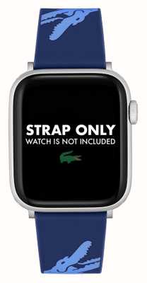 Lacoste Apple Watch表带（42/44/45mm）蓝色和浅蓝色硅胶 2050017