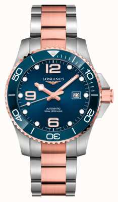 LONGINES Hydroconquest 自动 43 毫米蓝色表盘双色手表 L37823987