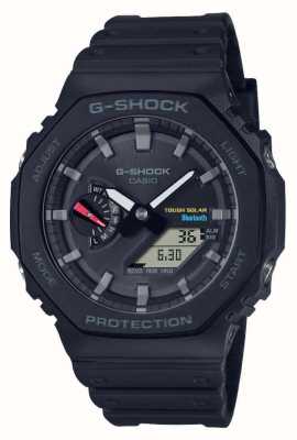 Casio 男士蓝牙 g-shock 黑色太阳能手表带树脂表带 GA-B2100-1AER